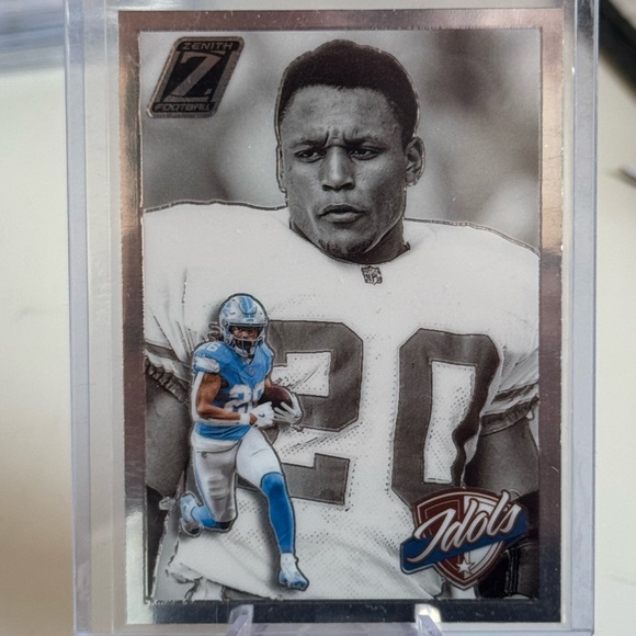 2024 Jahmyr Gibbs / Barry Sanders Panini Zenith Idols . Mint Condition - Picture 1 of 2